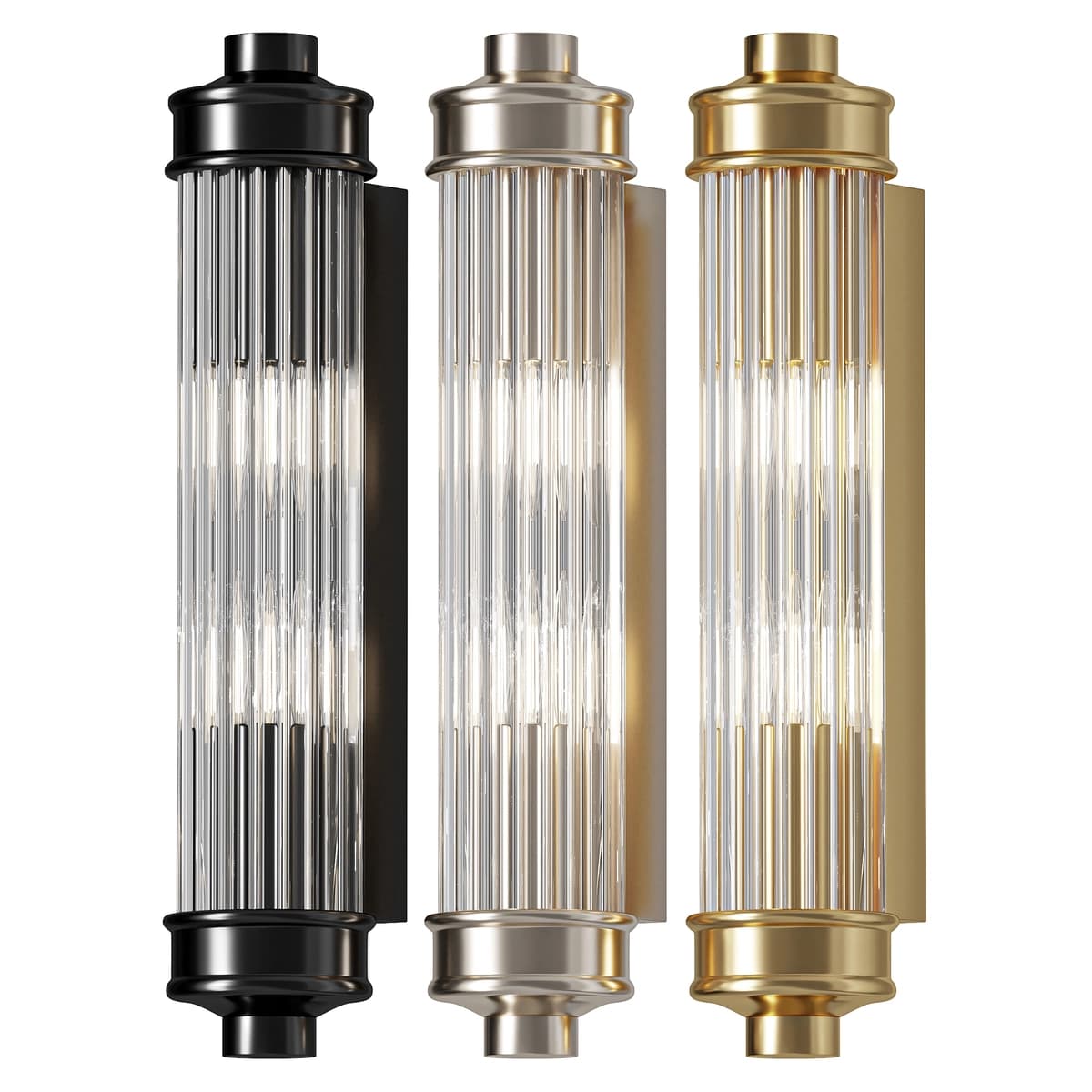 Belae Modern Sleek Cylindrical Glass Wall Sconce