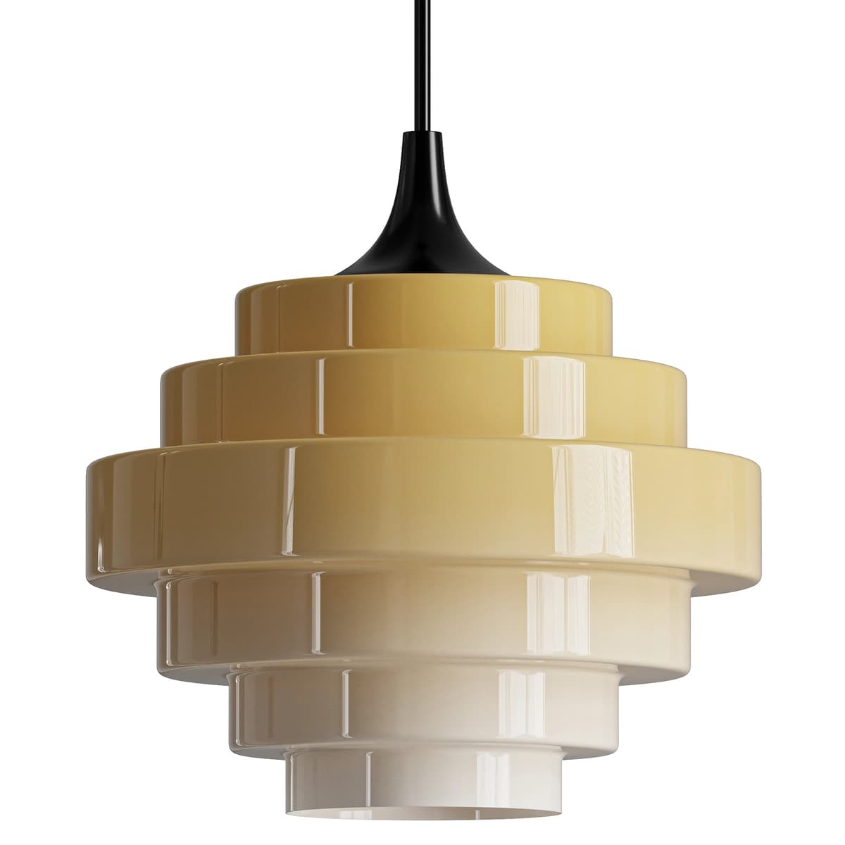 Sanenos Retro Geometric Glass Pendant Light