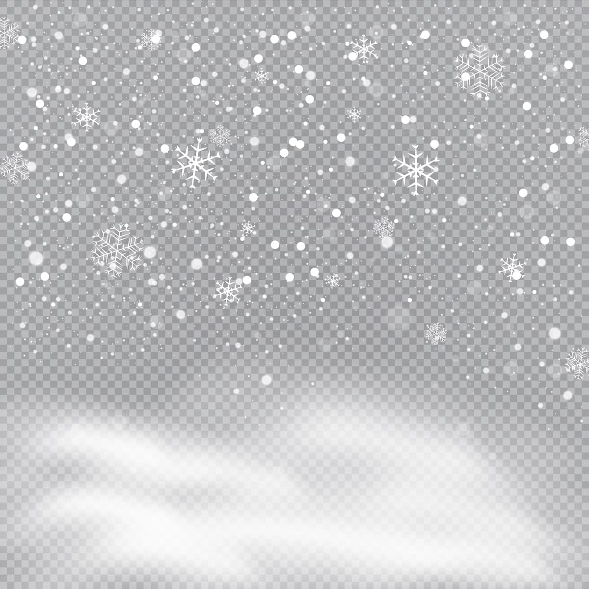 Qor shamoli shaffof fon oq gradient dekorativ elementi | Snow wind transparent background white gradient decorative element