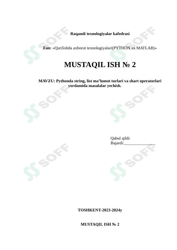 pythondan dasturlash kodlari