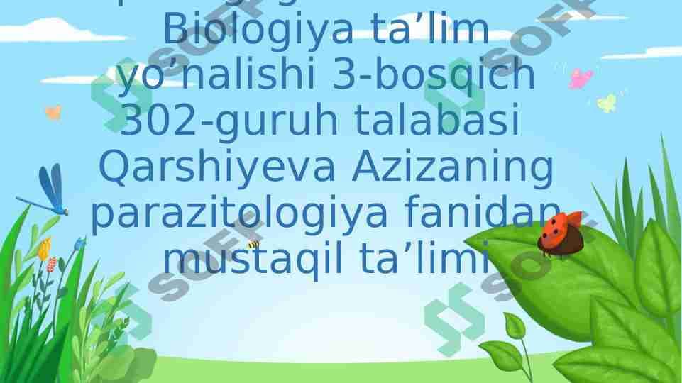 KNIDOSPORIDIYALAR VA MIKROSPORIDIYALAR TIPINING UMUMIY TAVSIFI, SISTEMATIKASI VA ULARNING MAHSULDOR HAYVONLARDA PARAZITLIK QILIB QO’ZG’ATADIGAN KASALLILLARI