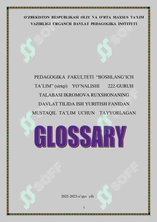 Kasbga oid adabiyotlar annotatsiyasi