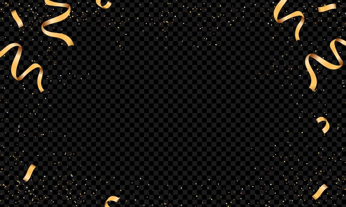 Haqiqiy konfeti fon dizayni | Realistic confetti background design