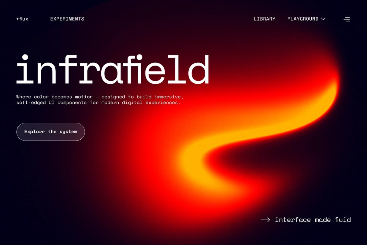 Infrafield immersiv foydalanuvchi interfeysi komponentlari | Infrafield immersive ui components