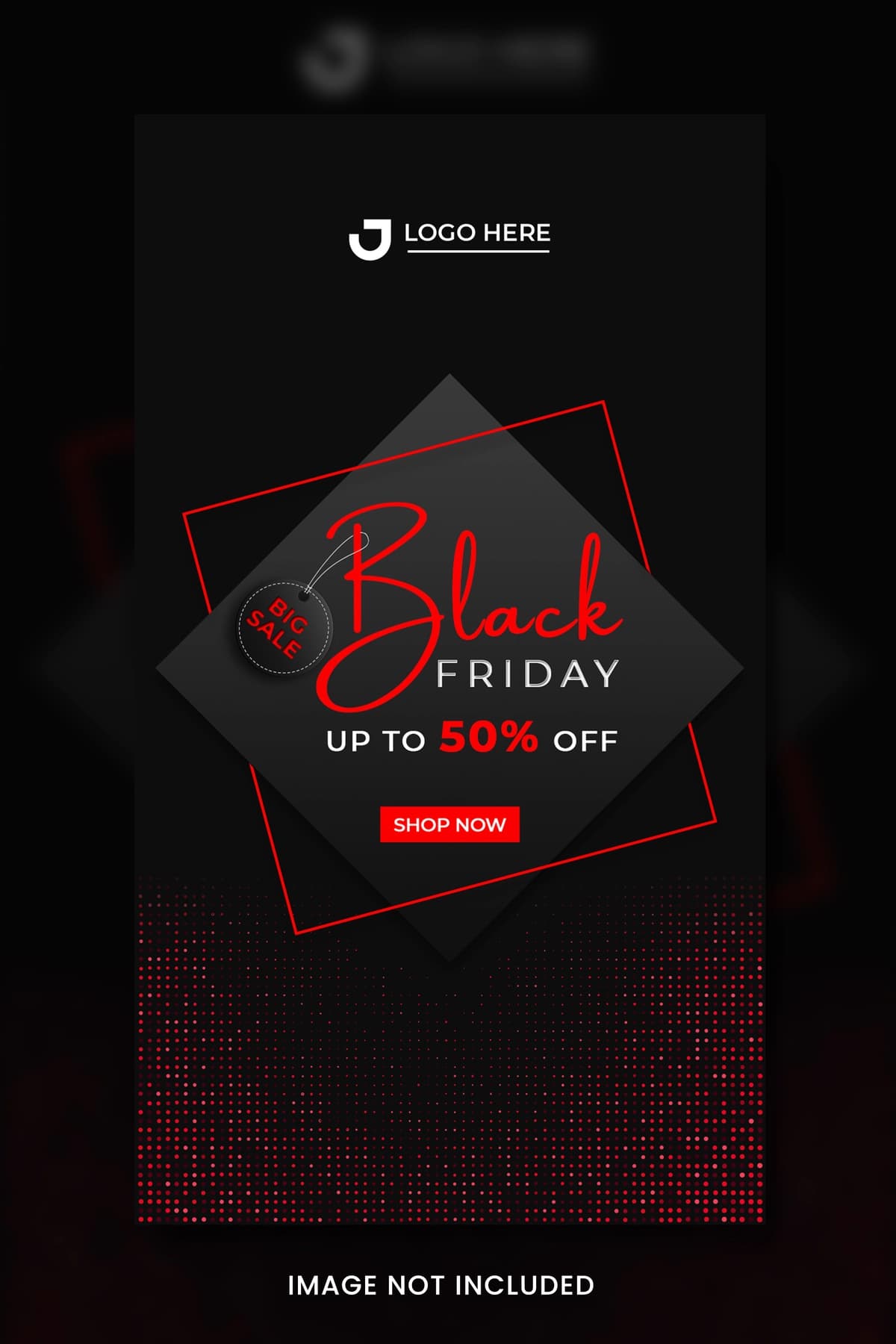 Qora juma chegirmalari ijtimoiy media banneri | Black friday sale social media banner