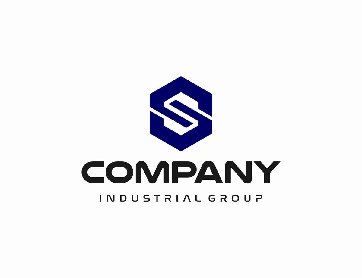 Geometrik harf s logotipi kompaniya | Geometric letter s logo company