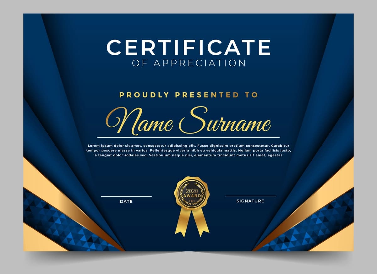 Premium sertifikat diplom dizayn shabloni | Premium certificate diploma design template