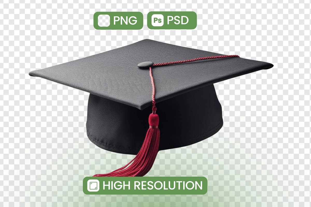Yuqori aniqlikdagi bitiruv qopqog'ini png psd tasvirlarni mukammal akademik yuklab oling | Download highresolution graduation cap png psd images perfect academic