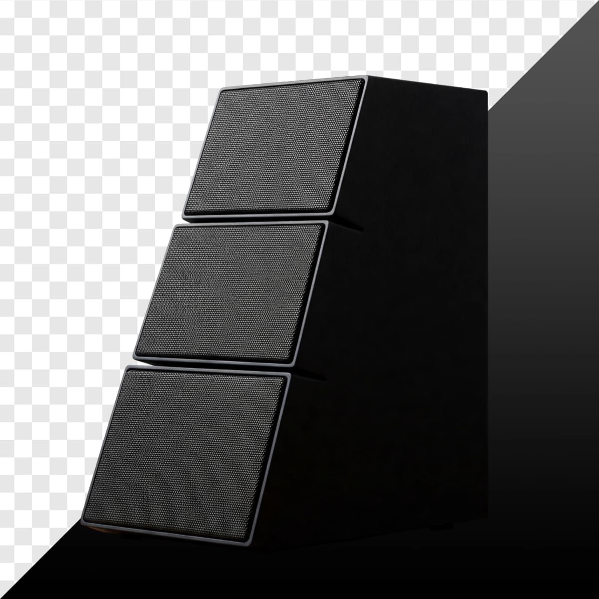 Zamonaviy qora stereo dinamik | Stylish black stereo speaker
