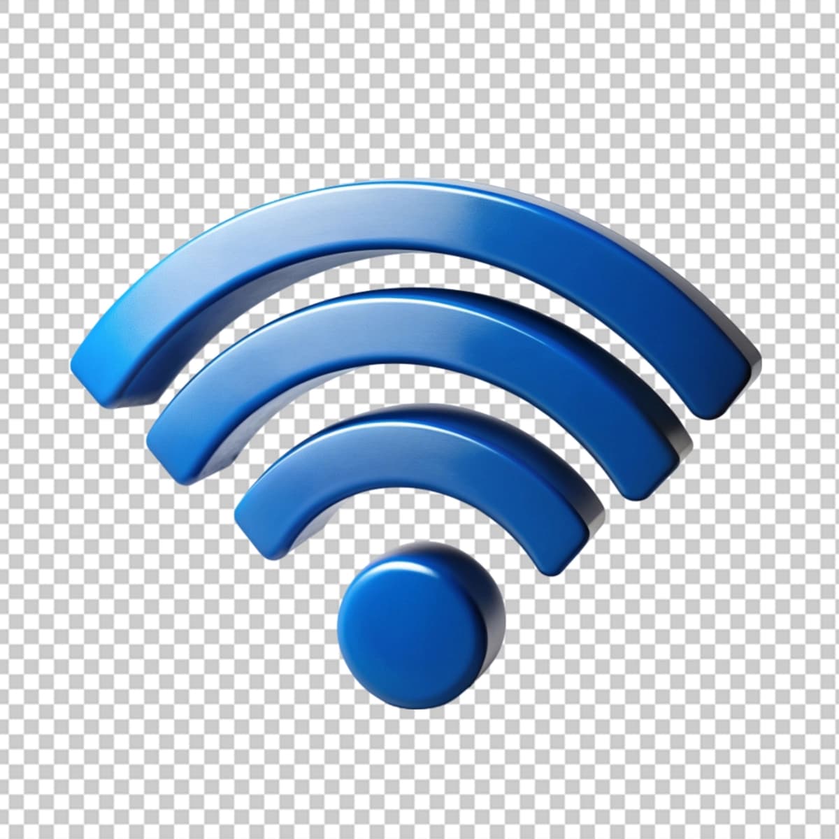 3D zamonaviy uslubdagi Wi-Fi belgisi logotipi | Wifi icon logo with 3d modern style