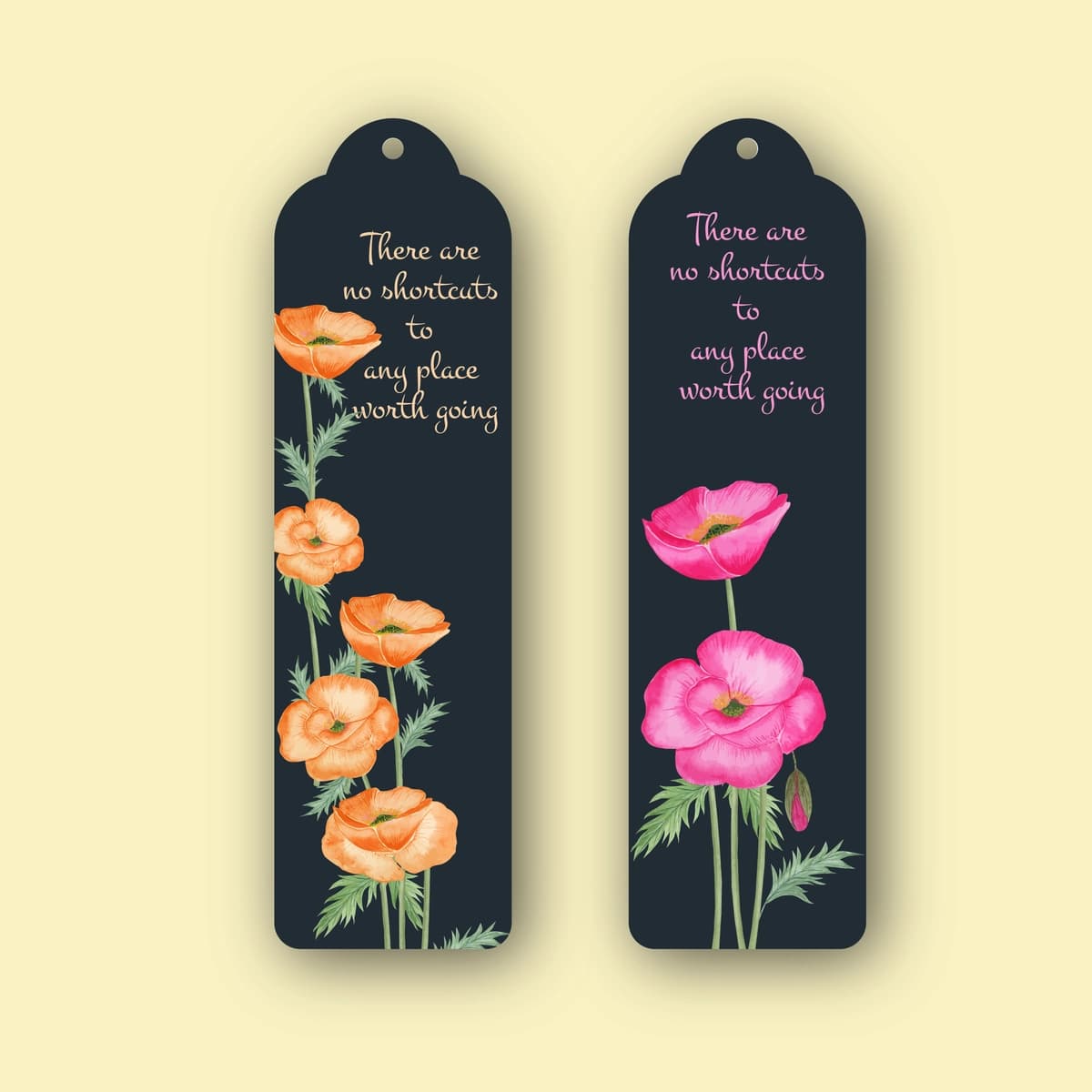Ko'knori xatcho'plari dizayni | Poppy bookmark designs