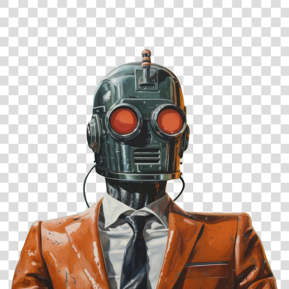 Futuristik robot biznes kostyumi | Futuristic robot business suit