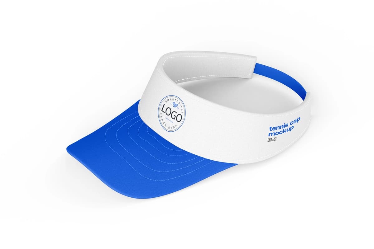 Tennis qalpoqlari quyoshdan himoyalangan sport shlyapa maketi | Tennis caps sun visor sports hat mockup
