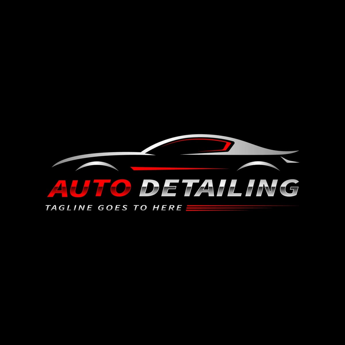 Avtomobil logotipi avto detallari sport avtomobili logotipi dizayni vektor tasviri | Car logo auto detailing sports car logo design vector illustration