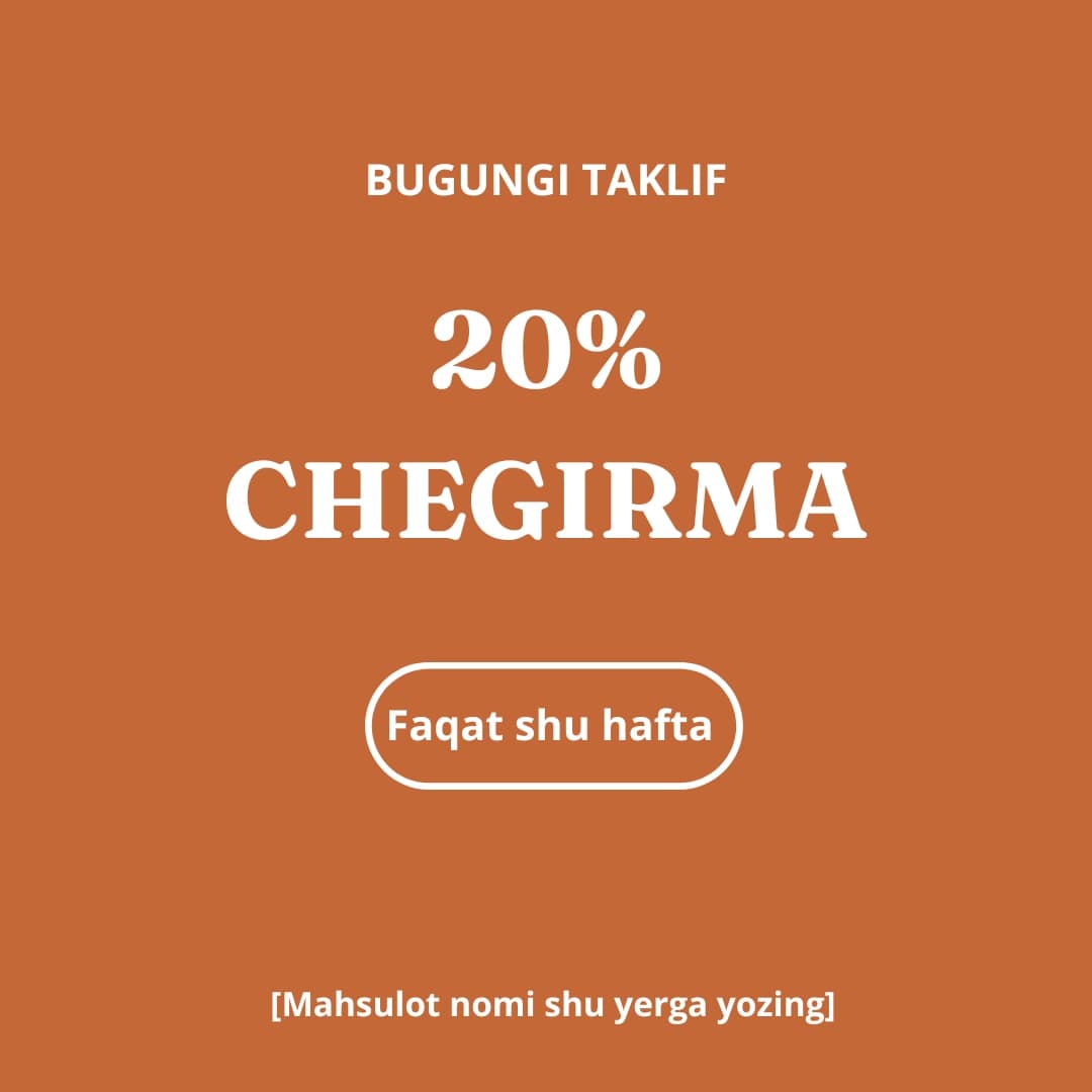 Kafe uchun 10 ta Instagram post shabloni (Canva)