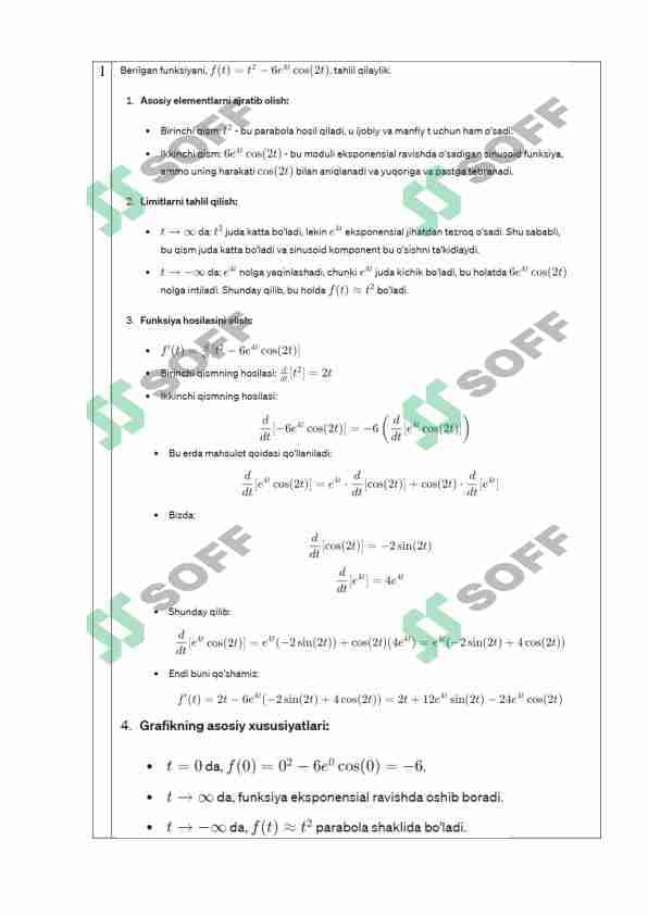 Sirtqi ta’lim yo’nalishi talabalarining 2-kurs, 4-semestri uchun OLIY MATEMATIKA fanidan TOPSHIRIQLAR TO’PLAMI-4 yechimi
