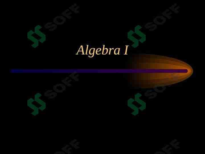 Algebra tariflar 1