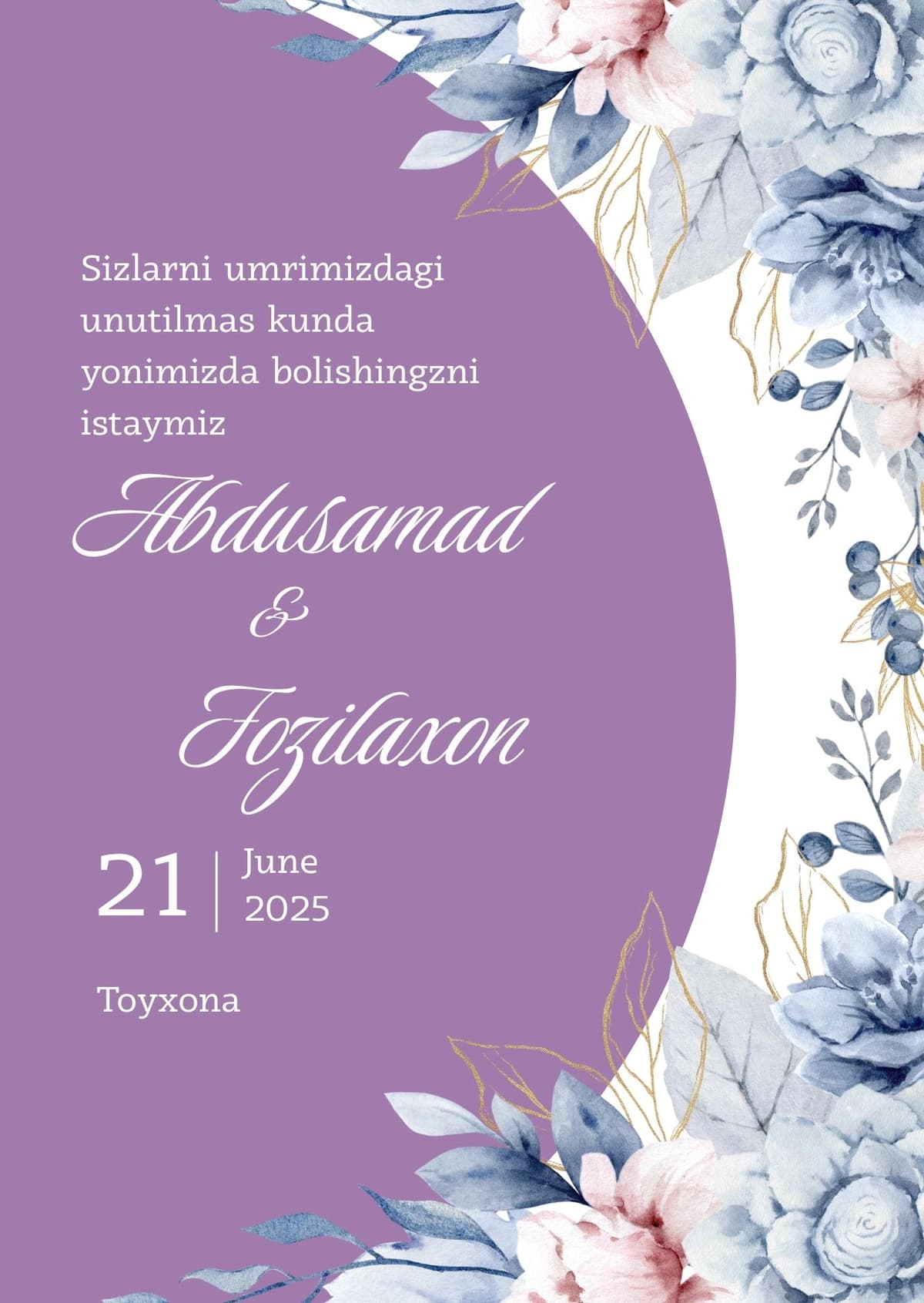 To'y Taklifnomasi