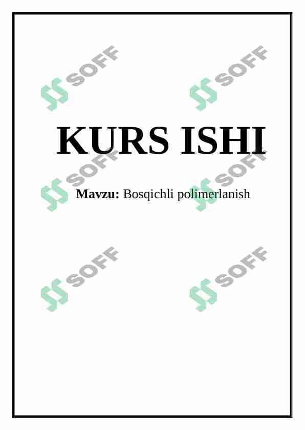 Bosqichli polimerlanish