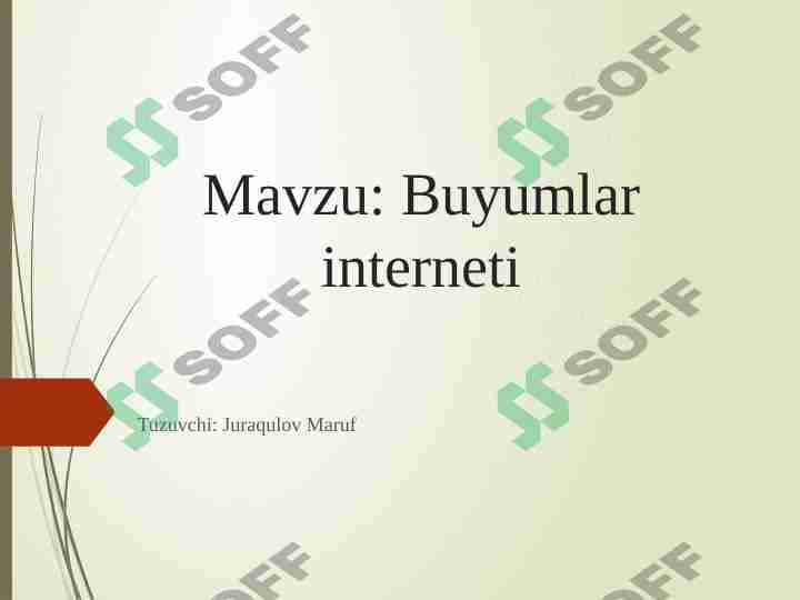 Buyumlar interneti