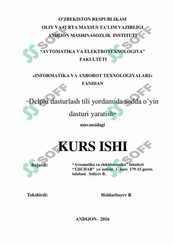 Delphi dasturlash tili