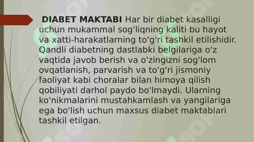 DIABET MAKTABI