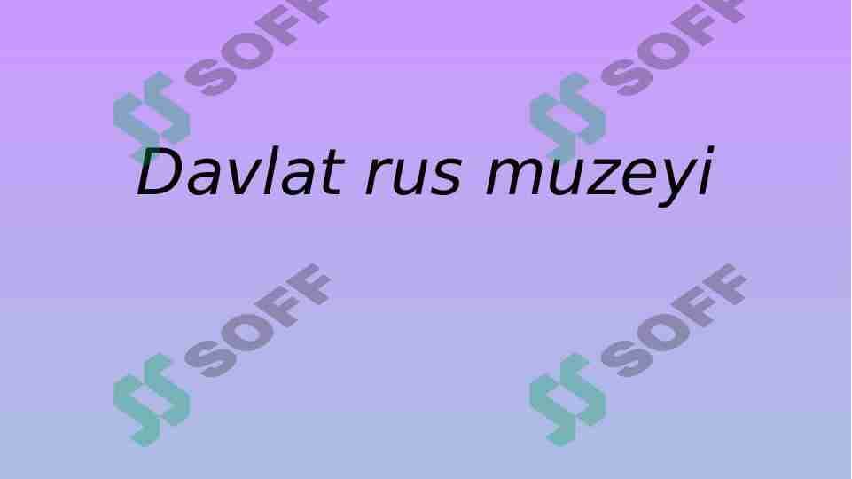 Davlat rus muzeyi