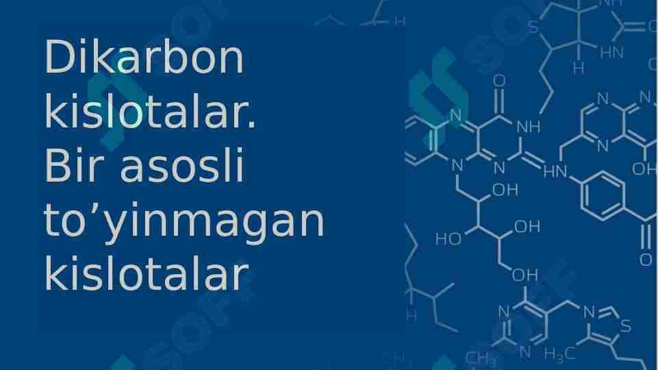 Dikarbon kislotalar