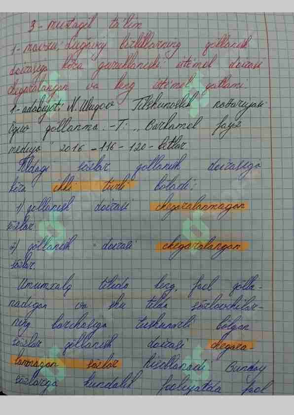 Tilshunoslik nazariyasidan mustaqil ta'lim