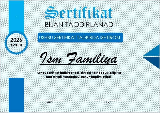 Sertifikat, Certificate, Сертификат