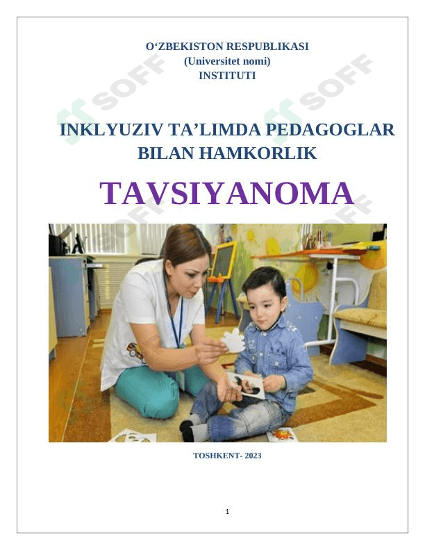 INKLYUZIV TA’LIMDA PEDAGOGLAR BILAN HAMKORLIK