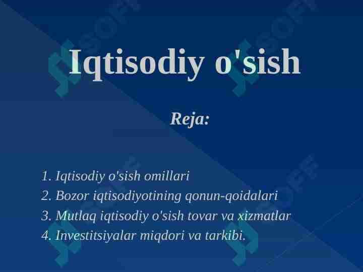 Iqtisodiy o'sish