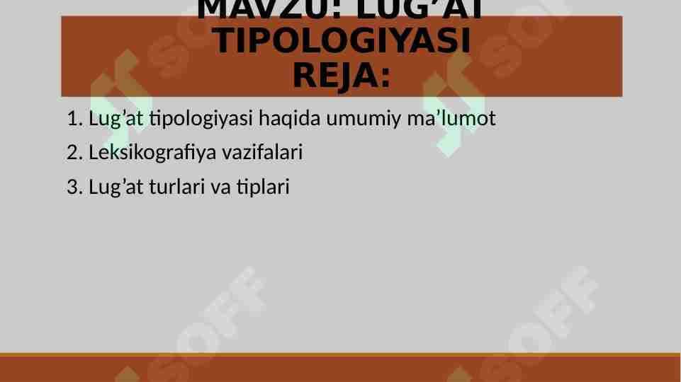 LUG’AT TIPOLOGIYASI