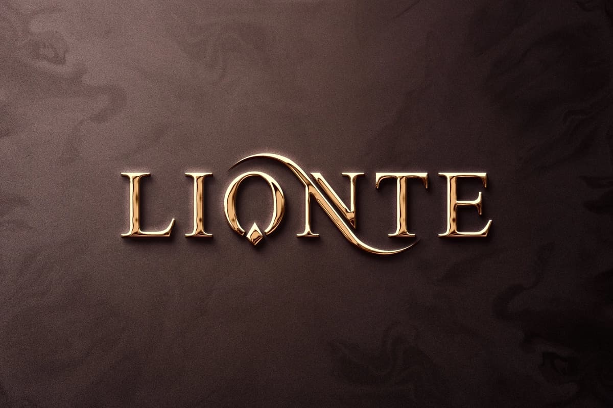 Hashamatli metall oltin logotipi maketi | Luxury metal gold logo mockup