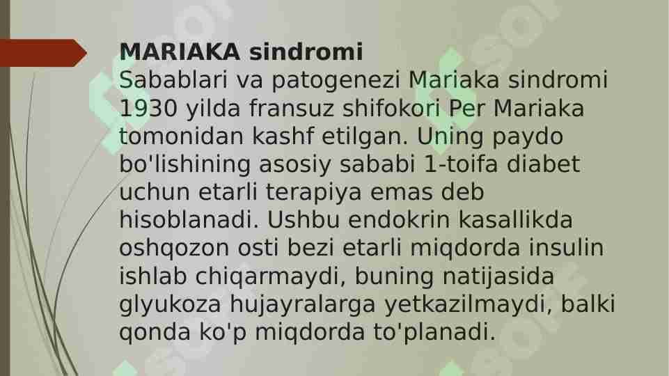 MARIAKA sindromi