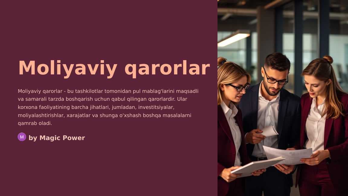 Moliyaviy-qarorlar