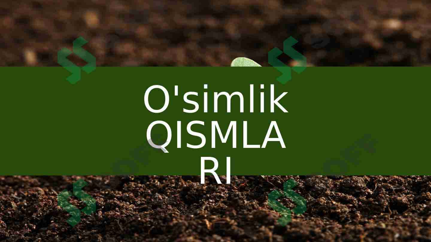 O'simlik qisimlar