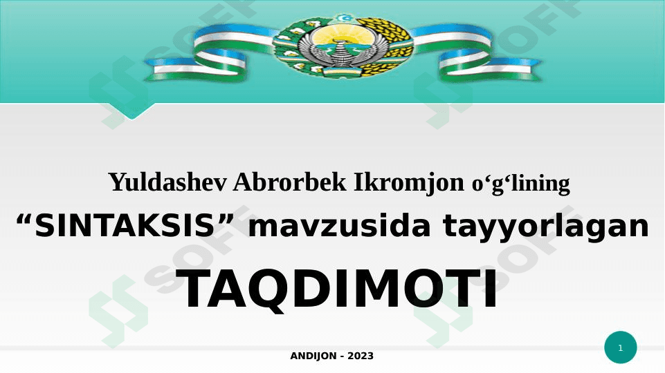 Sintaksis