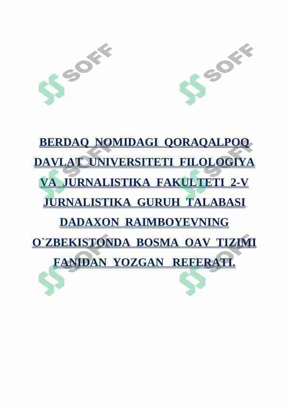 SPORT  nashrlari