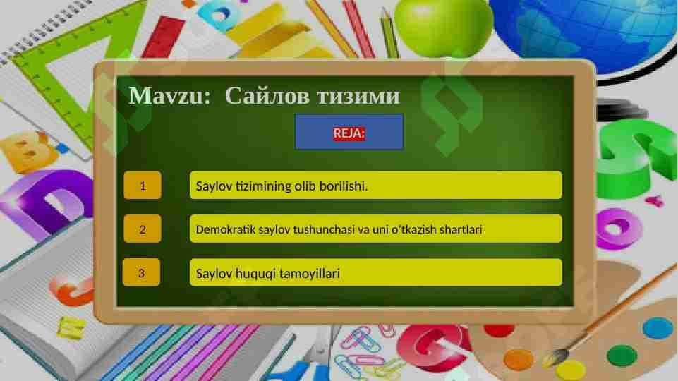 Saylov tizimi