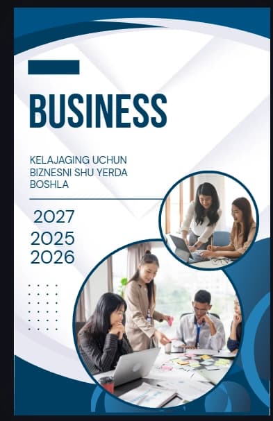 Biznes kitob uchun tayyor shablon