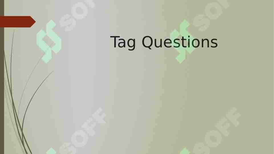 Tag Questions
