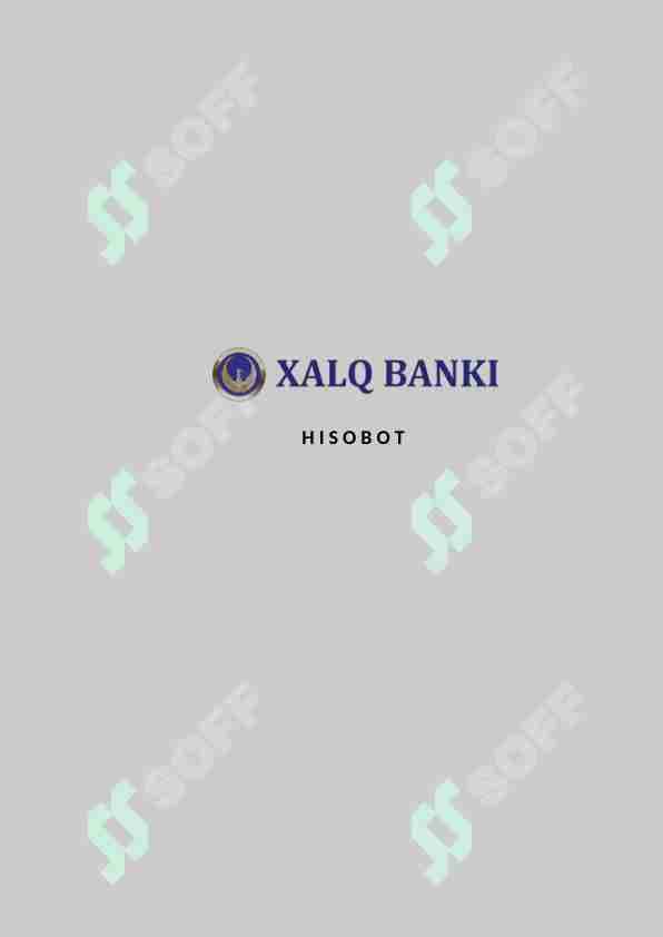 Xalq banki amaliyot hisoboti