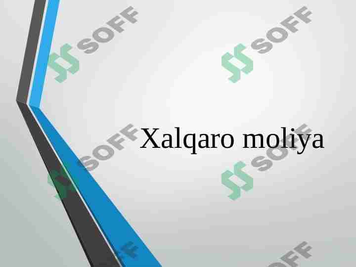 Xalqaro moliya
