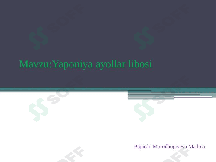 Yaponiya ayollar libosi