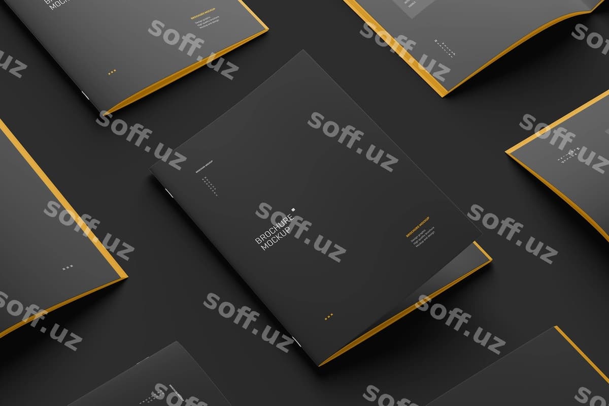 A4 magazin broshyuri mockup | A4 magazine brochure mockup