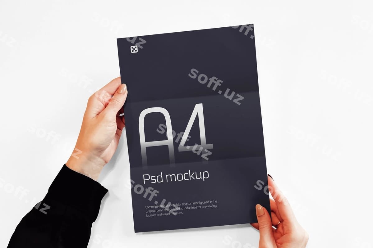 A4 namuna yuqori sifatli | A4 mockup high quality