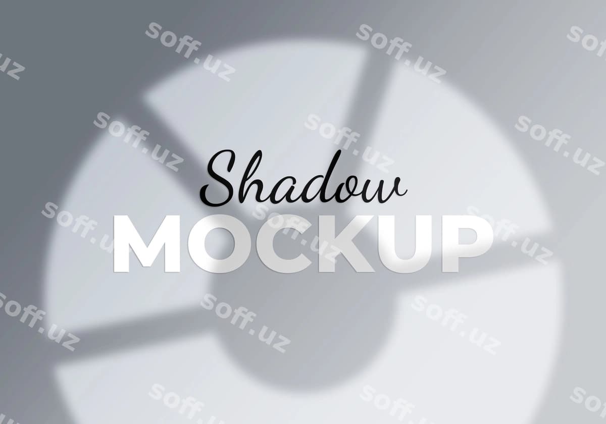 Abstrakt orqa fon oyna soya mockup | Abstract background window shadow mockup