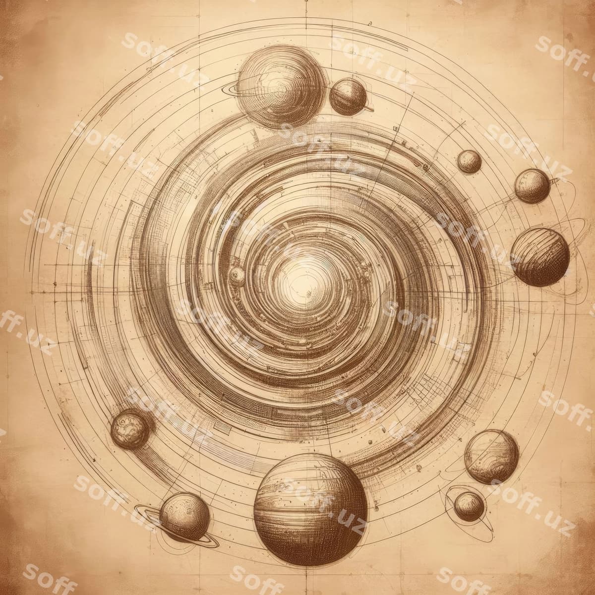 Abstrakt fond kosmos bilan | Abstract background with cosmos