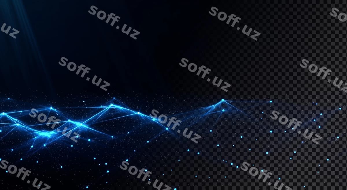 Abstrakt ko'k raqamli tarmoq | Abstract blue digital network